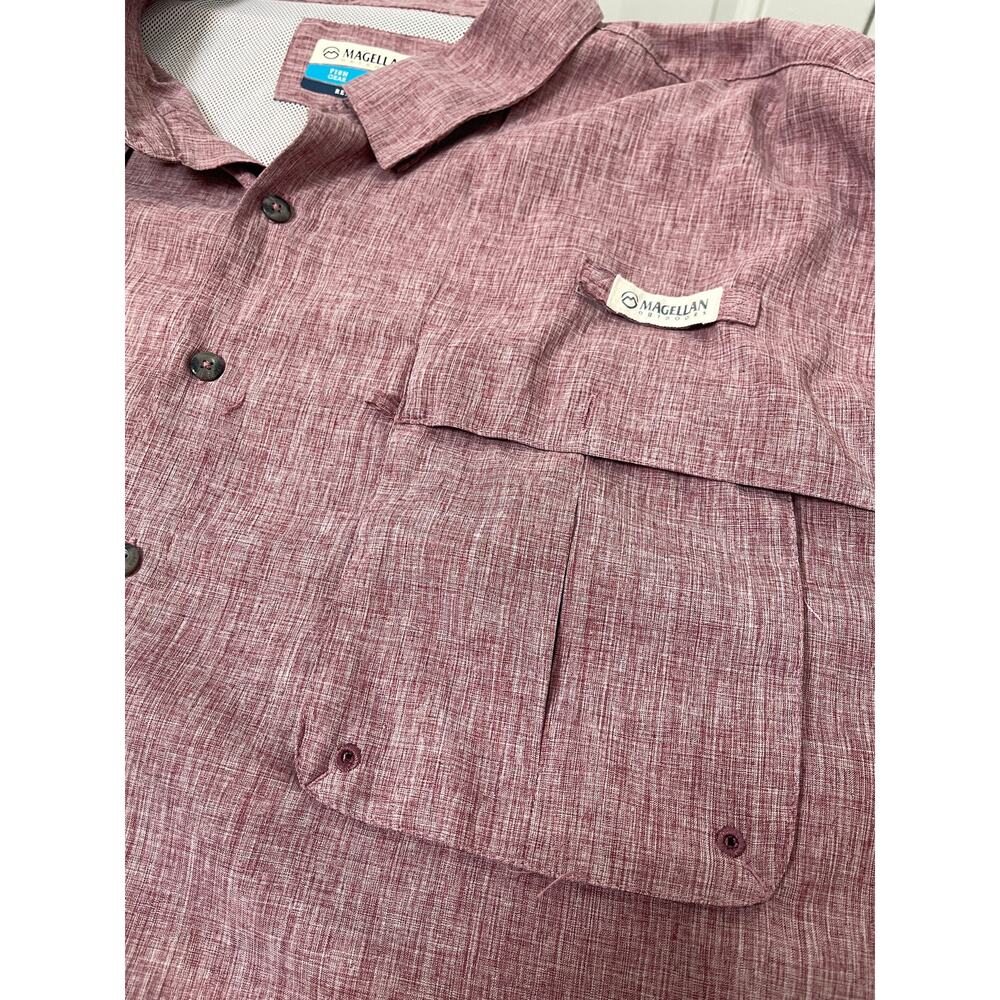 Magellan Outdoors Fishing Shirt 3XL Mens Long Sleeve Button Up Moisture Wicking - Picture 6 of 11